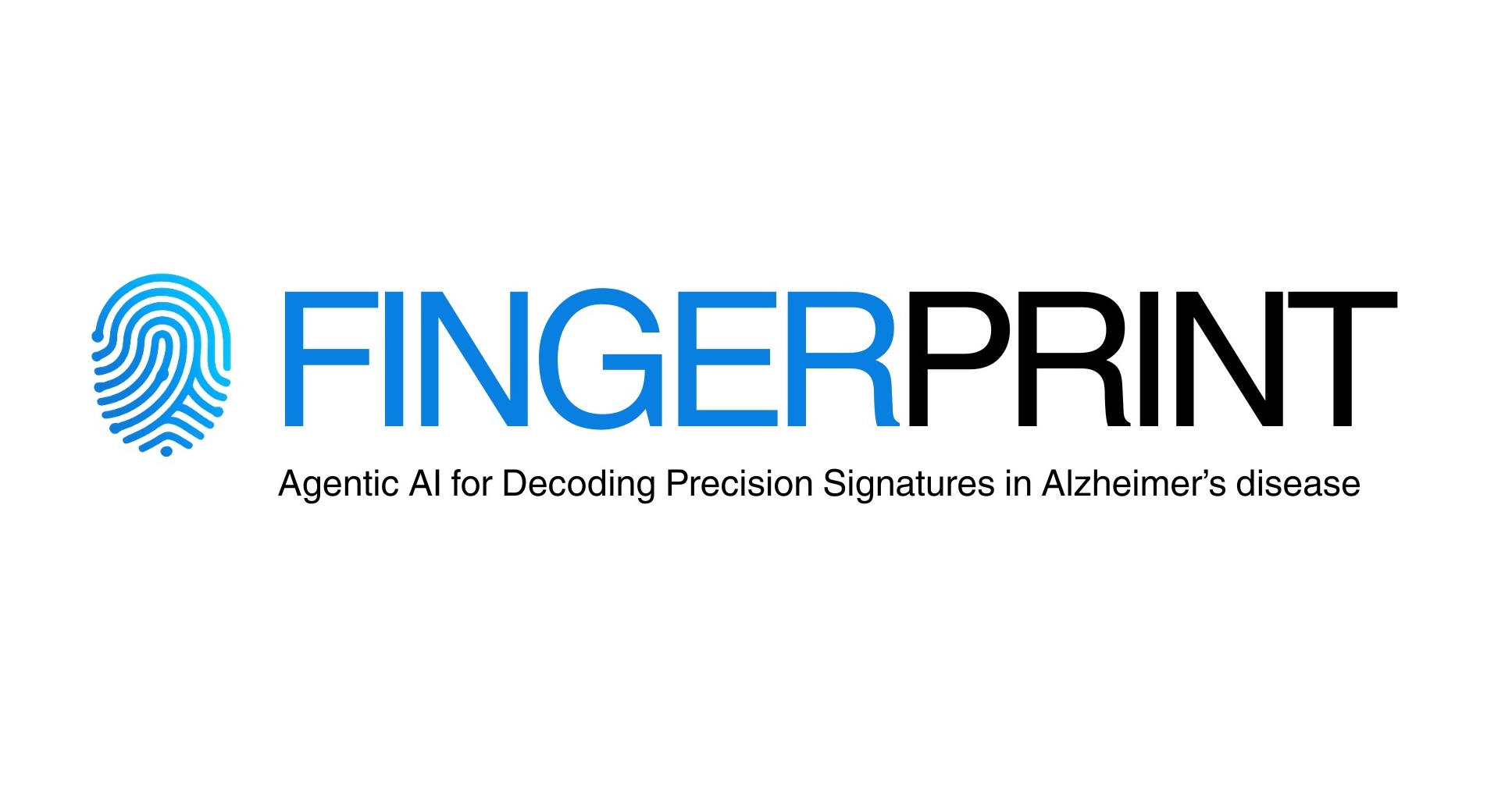 A blue fingerprint appears next to the word Fingerprint in all capital letters