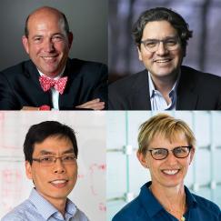 Six portraits across two rows: Joe Coughlin, Giovanni Traverso, Pattie Maes across the top and Bin Zhang, Laura Kiessling and Ed Boyden along the bottom.