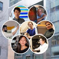 A collage of the seven participating researchers