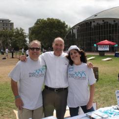 Mark Bear hugs two founders of FRAXA